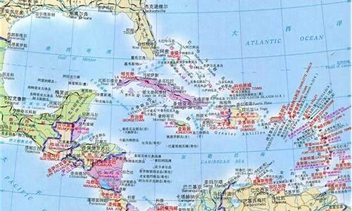 加勒比海地图_加勒比海地图位置